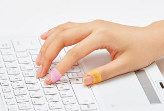 【新製品】2倍の摩擦力＆快適フィット！つけたままパソコン操作がしやすい指サック