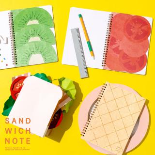 【新製品】サンドイッチに見立てたおいしいノート「SANDWICH NOTE」