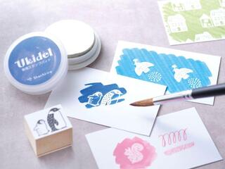 【新製品】水性染料インキを弾くふしぎなインキ。塗ると浮き出るスタンプパッド「Ukidel（ウキデル）」