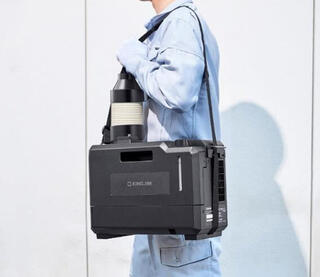 【新製品】持ち運びに便利なコンパクトサイズの「排気が熱くないポータブルスポットクーラー」