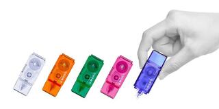 【新製品】消しゴムサイズの修正テープ「モノポケット」から、Y2Kスケルトンカラー限定発売