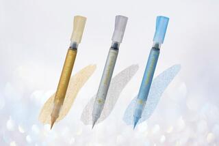 【新製品】星屑のような輝きをプラスする、グリッターだけの筆ペン