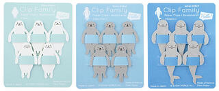 【新製品】「クリップファミリー」にアザラシ・ラッコ・イルカの「海のいきものシリーズ」