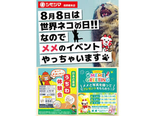 【イベント】「世界猫の日」にシモジマの「メメちゃん」に会いにいこう！