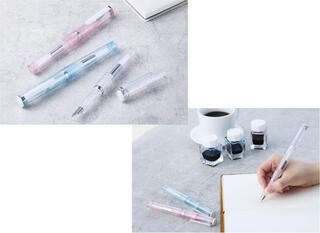 【新製品】「TUZU アジャスト万年筆、ボールペン」から透明ボディの「Glassy」