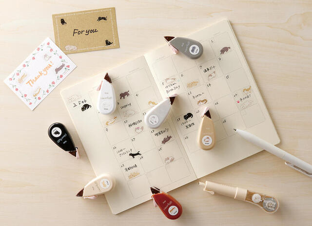 【新製品】どの子にする？7種のネコ柄から選べるデコレーションテープ「ネコラッシュ」