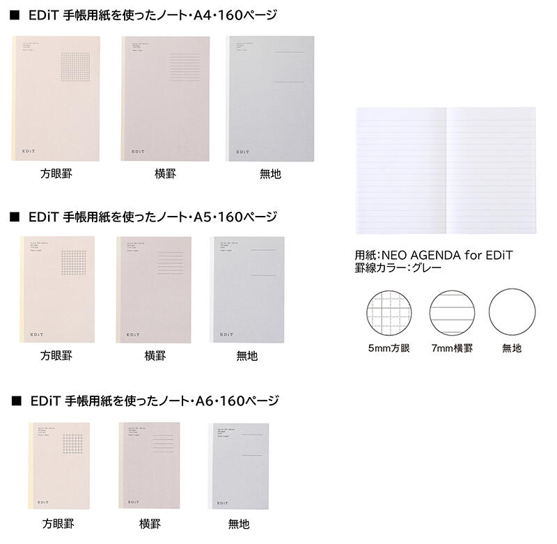 EDiT_手帳用紙を使ったノート_160ページ_Lineup.jpg